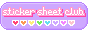 sticker sheet club button